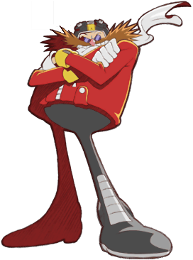 starved eggman enjoys some fried chicken 