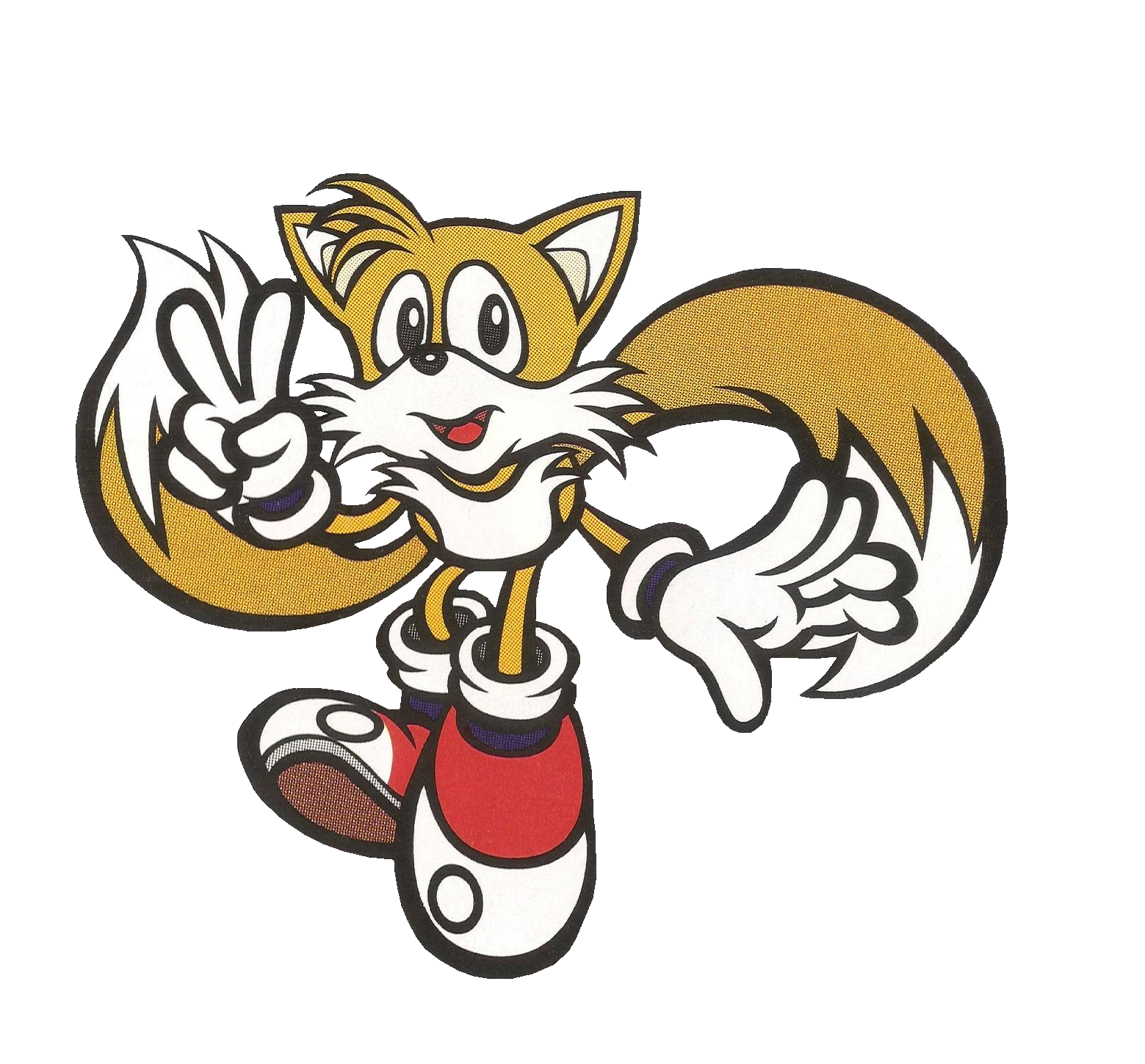 Tails from the official artwork set for #SonictheHedgehog 2 on #SegaGenesis  and #Megadrive. #Sonic.