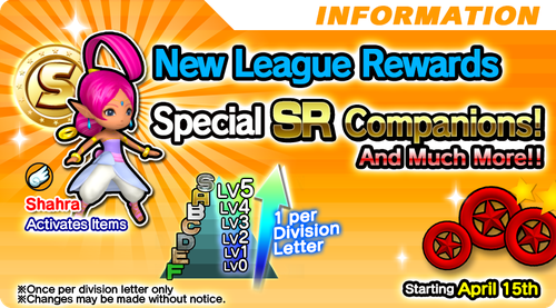 Runners' League Rewards Update