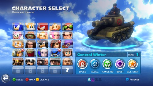 Sonic & All-Stars Racing Transformed — General Winter Update