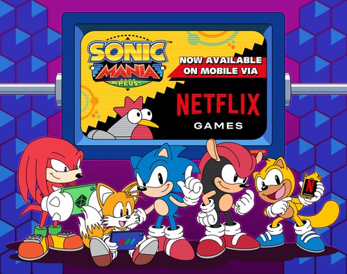 Sonic Mania Plus for Netflix - Promo Art