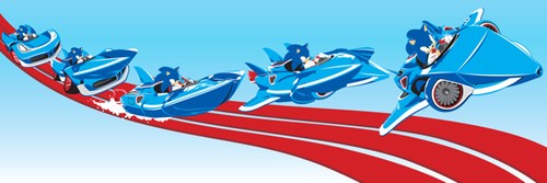 Sonic & All-Stars Racing Transformed - Logo Vector