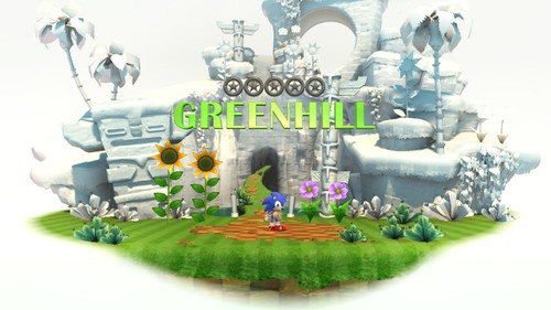 Level Select - Green Hill Zone - Retro