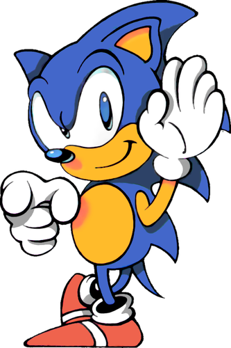 Sonic the Hedgehog - Pointing