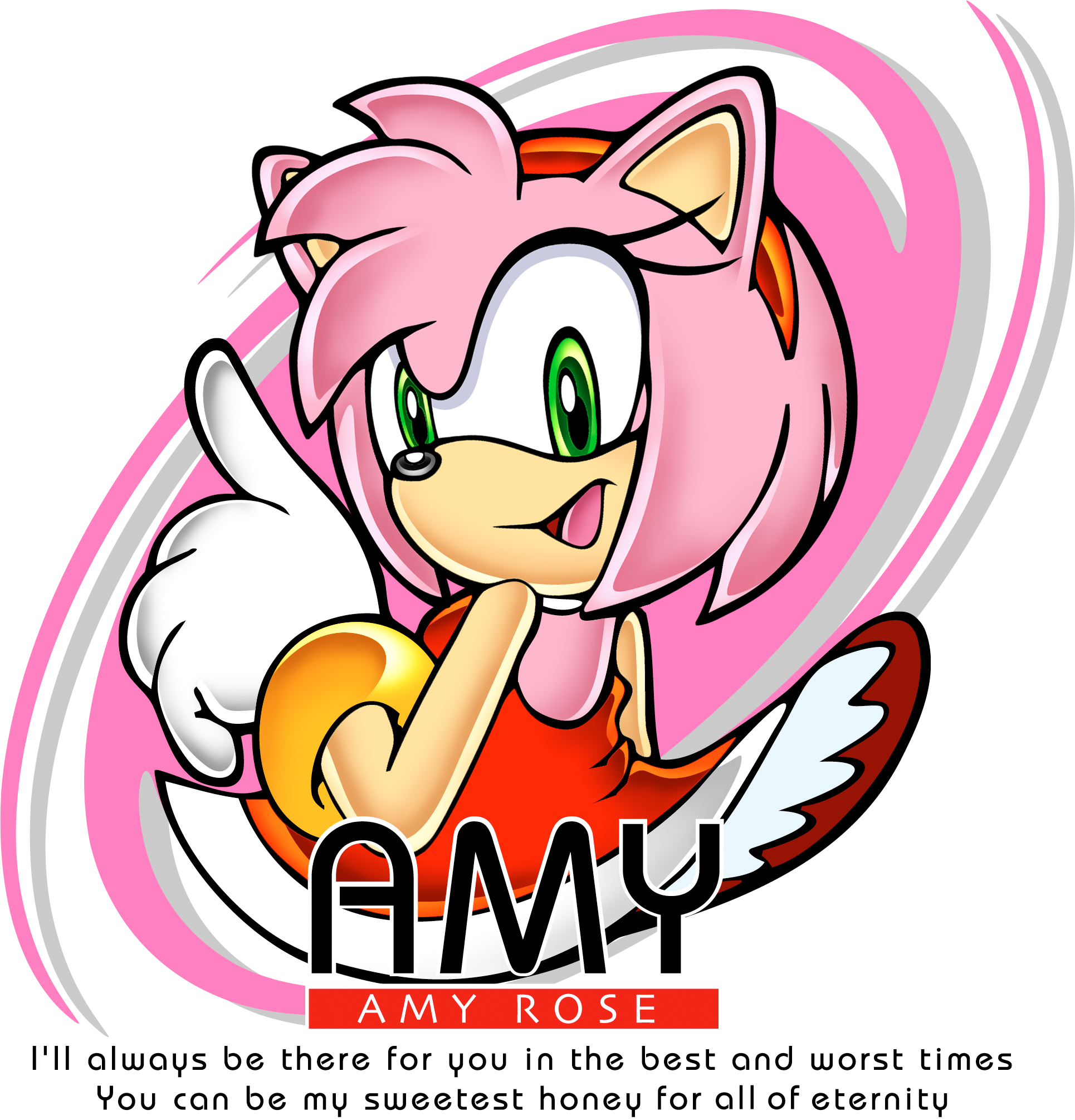 Sonic Adventure - Swirl Badge - Amy Rose - Галерея - Sonic SCANF.