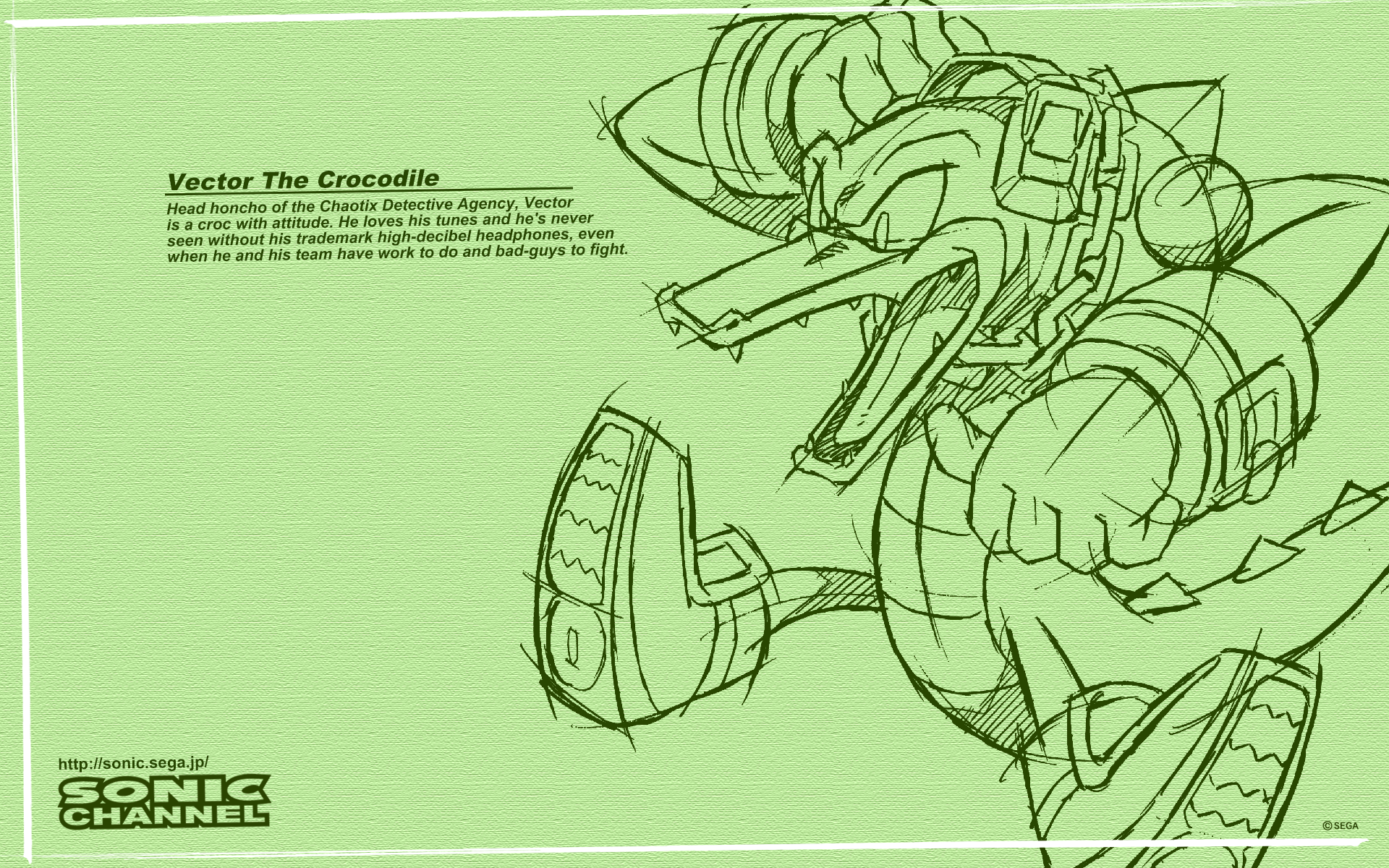 2008/09 - Vector The Crocodile - Sonic Channel - Галерея - Sonic SCANF 