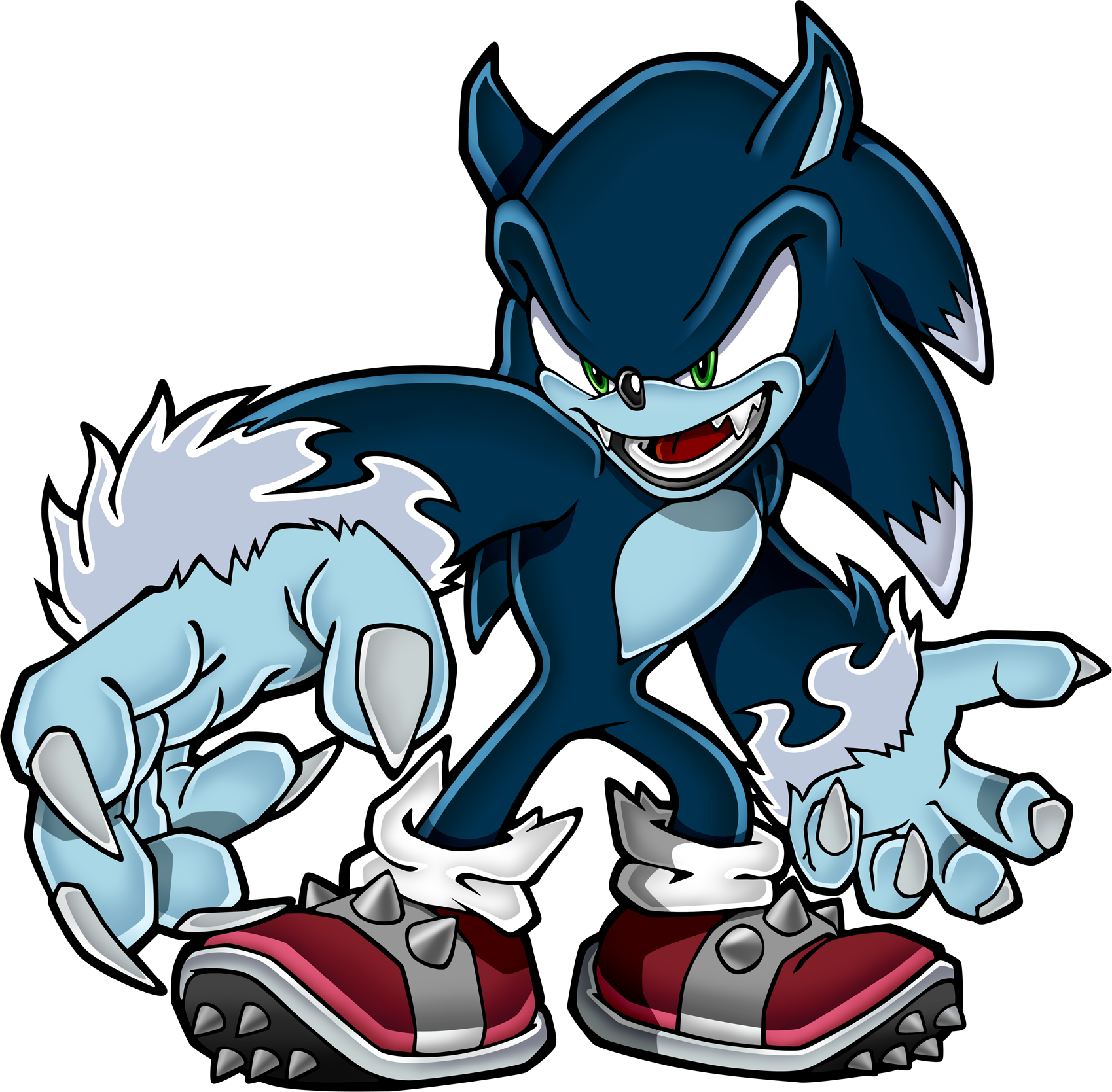 Соник оборотень. Соник Werehog. Еж оборотень Соник. Sonic the Werehog.