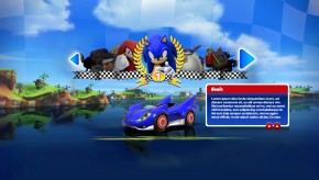 Sonic & SEGA All Stars Racing Menu